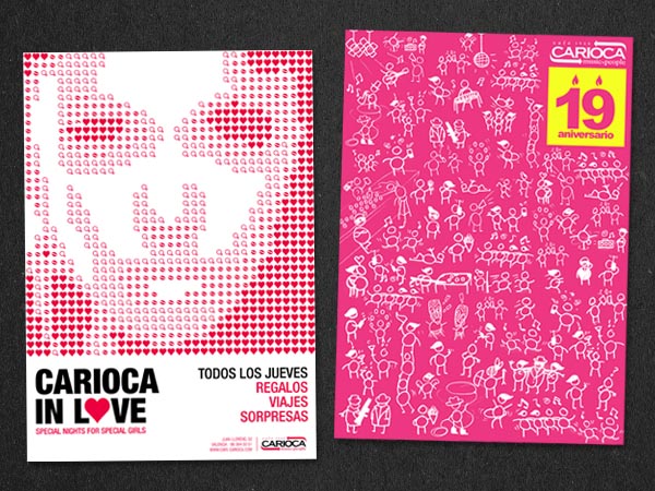 Flyers y carteles para empresas de ocio nocturno